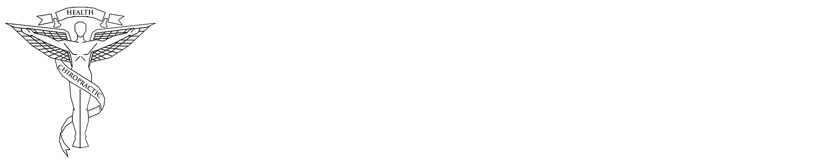 Bergman Chiropractic LLC logo white text